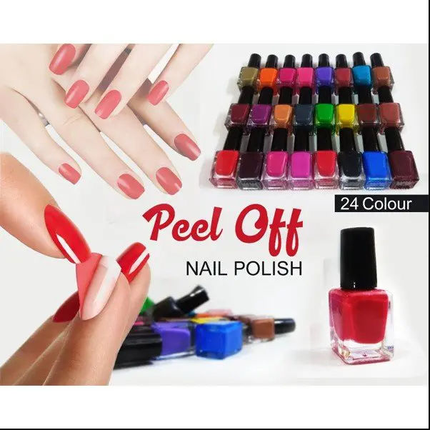 Peel Off Nail Polish Pack of 24