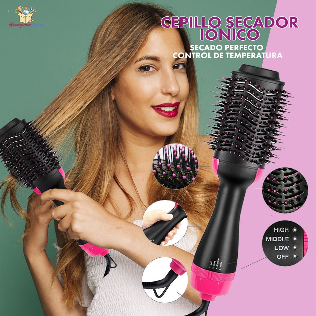 Hot Hair Dryer Air Brush Straightener & Volumizer, Professional One-Step Hot Air Brush with Enhanced