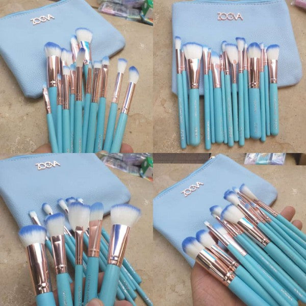 Zoeva 15 Piece Makeup Brushes With Pouch top quality