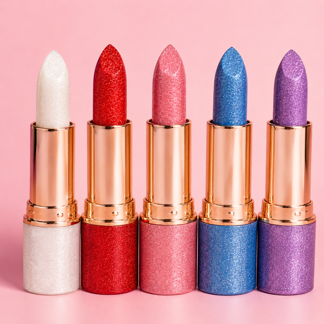 Glitter Glam Lipstick Set – Pack of 5