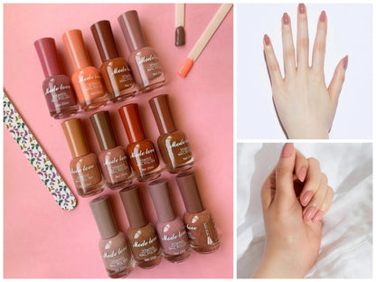 Nude Nail Polish Pack Of 12pcs Deal