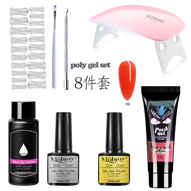8 pcs Poly Nail Gel Set – Nail Extension Gel Kit