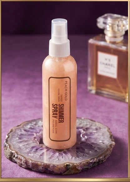 Pink Key Glittering Shimmer Spray – Radiant Glow Mist