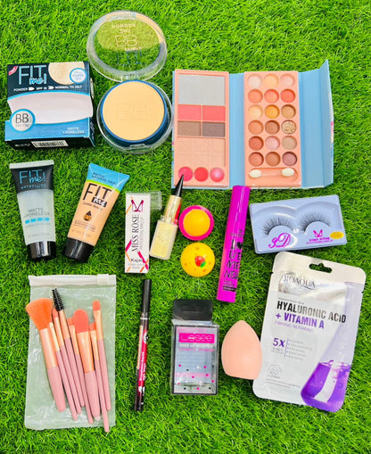 “All-in-One Beauty Deal” – From base to bold liner, everything is included.