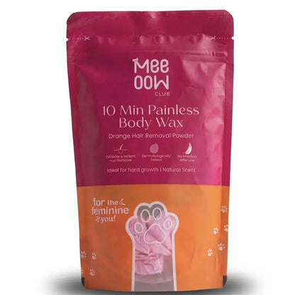 Meow Club 10-Min Painless Body Wax Powder with Spoon - 100g