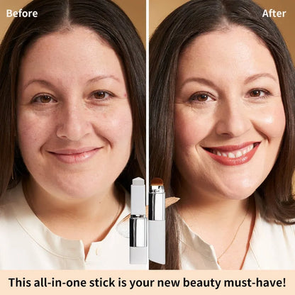 Kakashow 2-in-1 Foundation Stick with Built-In Brush