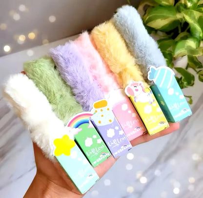 Cute Fur Lip Gloss 6Pcs Set 💋✨