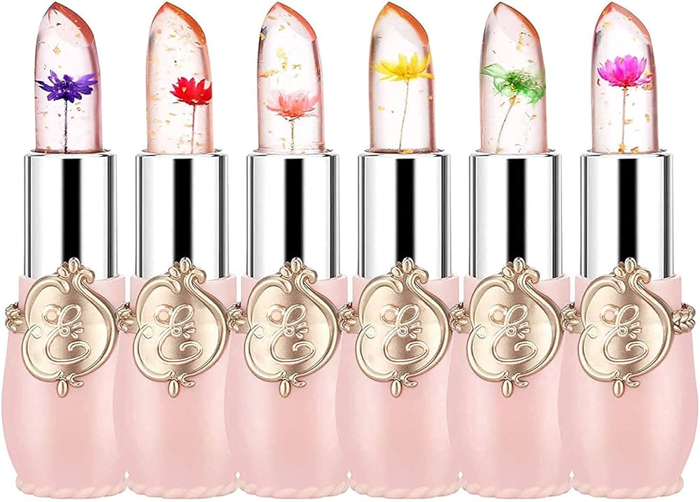 6 Pack Flower Jelly Lipstick 🌸💄✨