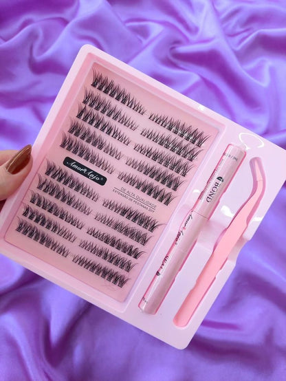 Kashees Mink & Soft Natural DIY Cluster Lashes Extension Kit