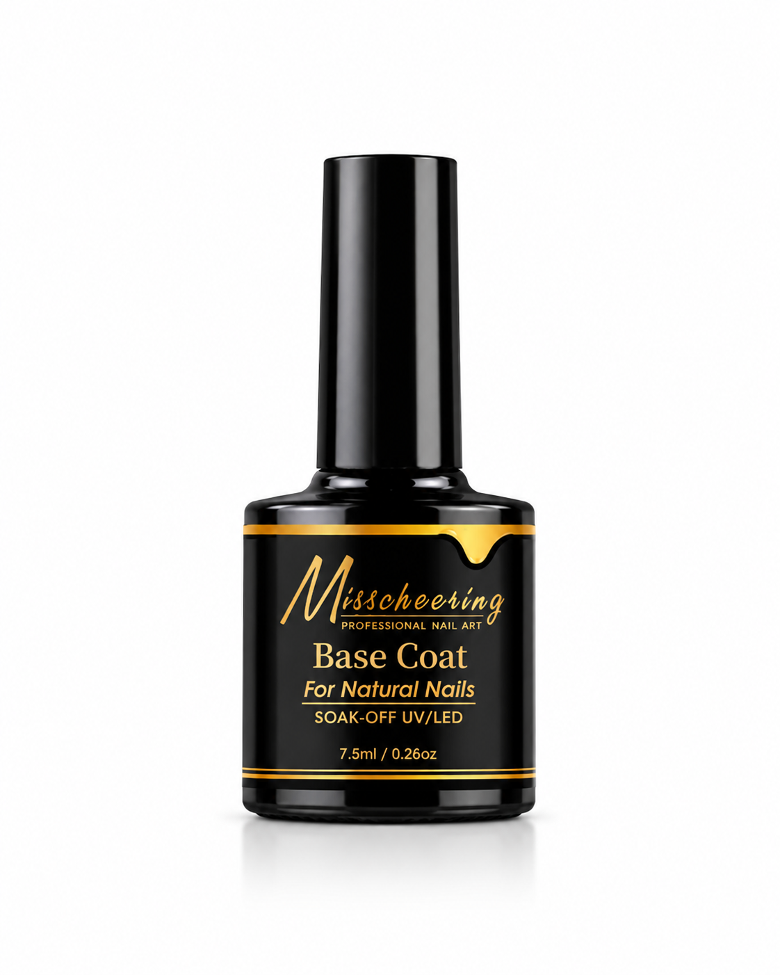 Misscheering Base Coat 7.5ml – UV/LED Gel Nail Base Coat for Natural Nails
