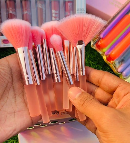 Sweet Beauty – Portable Set of 10 Mini Makeup Brushes