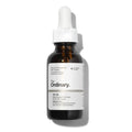The Ordinary B Oil amber bottle with white dropper