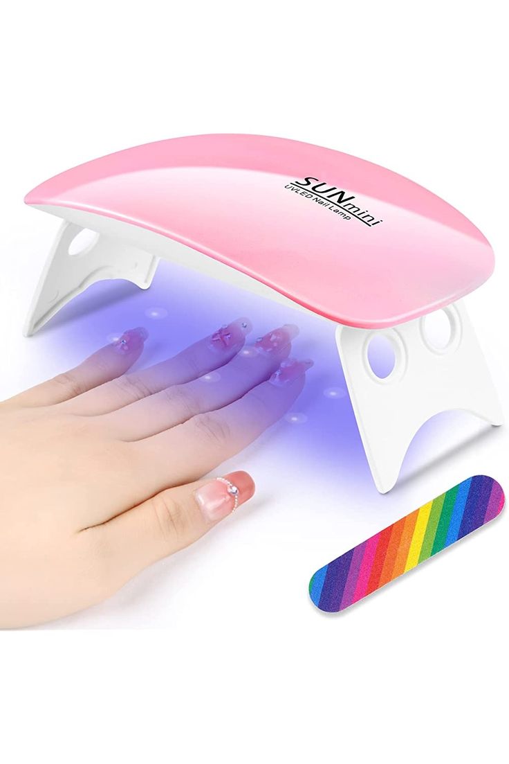SUN Mini UV LED Nail Lamp – Portable UV/LED Nail Dryer for Gel Polish & Poly Gel