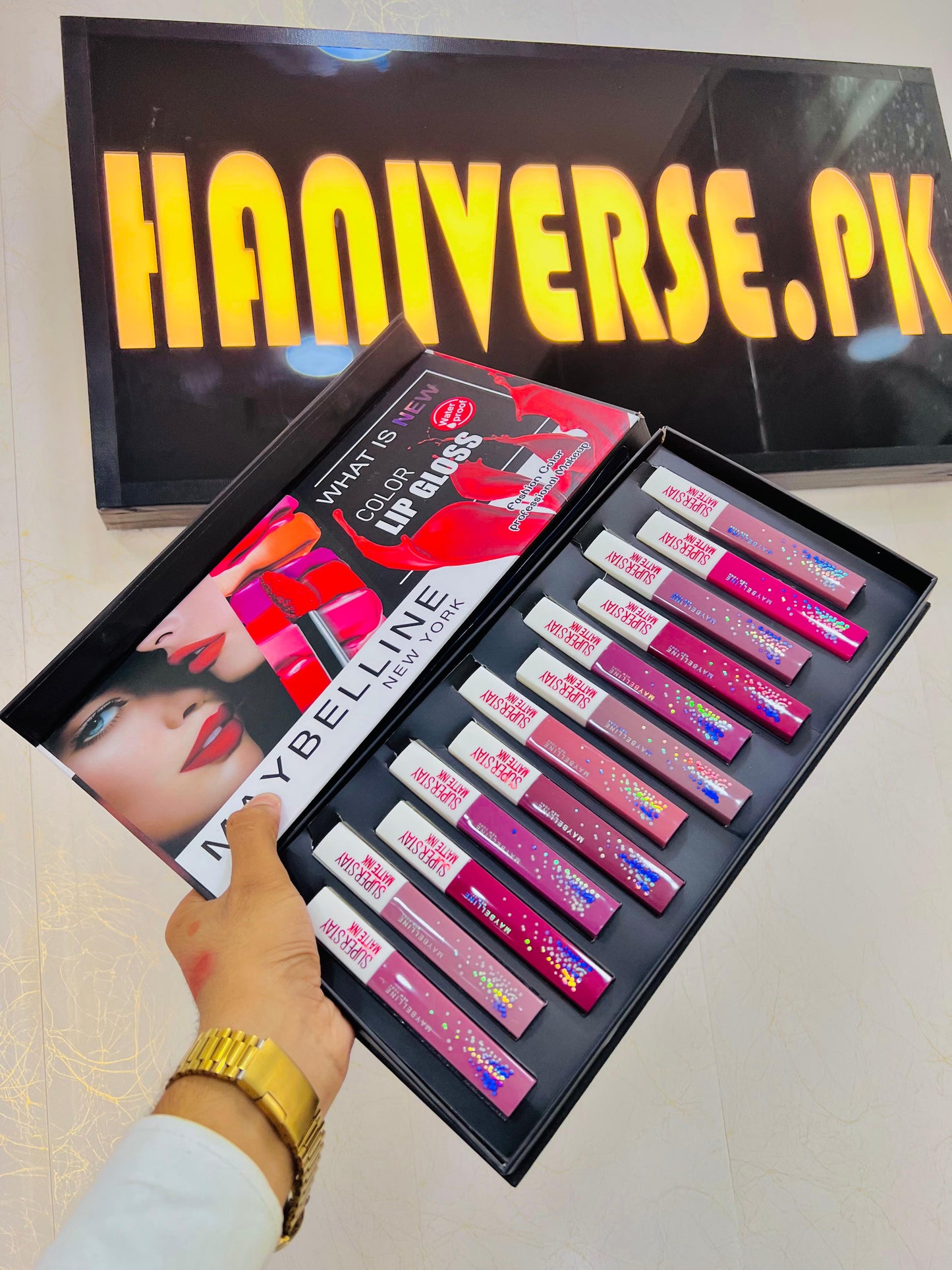 Maybelline New York Believe 12 PCS Color Matte Lip Gloss