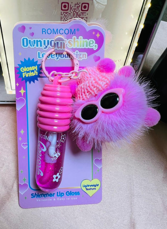 🥰Romantic Glow Lip Oil & Labubu Keychain 🤗🌸