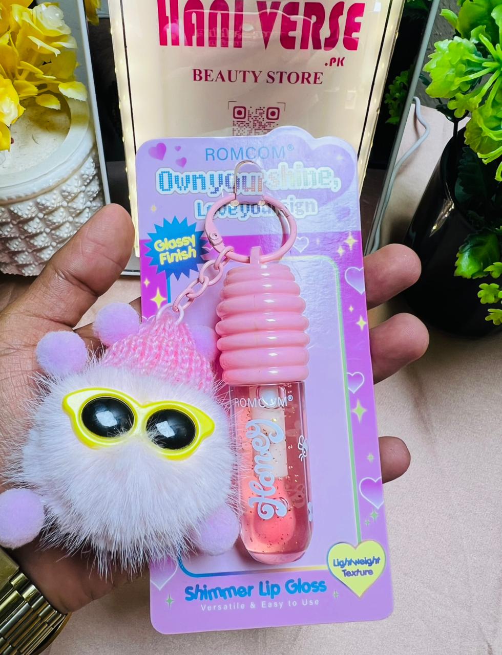 🥰Romantic Glow Lip Oil & Labubu Keychain 🤗🌸