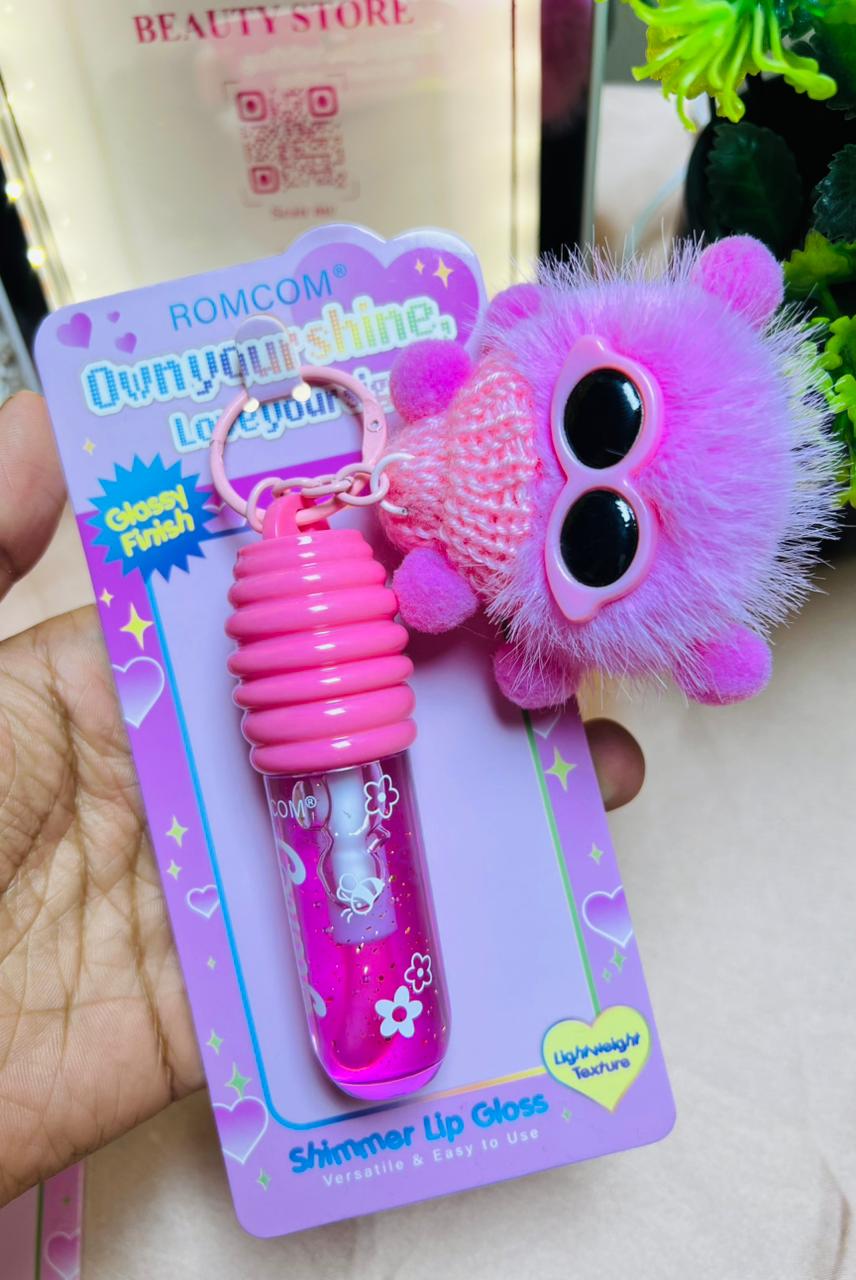 🥰Romantic Glow Lip Oil & Labubu Keychain 🤗🌸