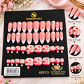 💅 Pink Glam 48 Pcs Premium Hand & Foot Press-On Nails  🎨 Available in Different Colors & Designs