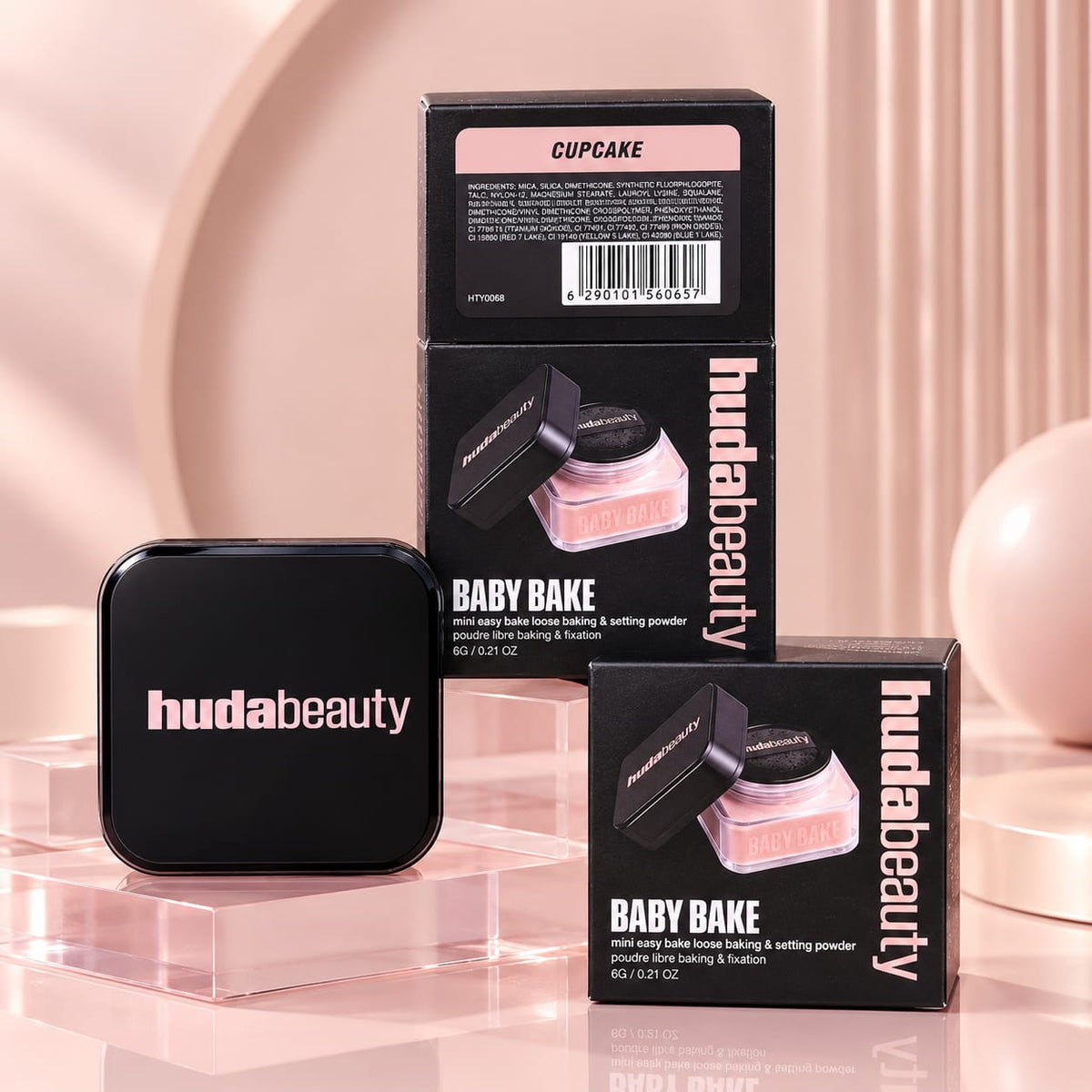 Huda Beauty Baby Bake Mini – Easy Bake Loose Baking &amp; Setting Powder