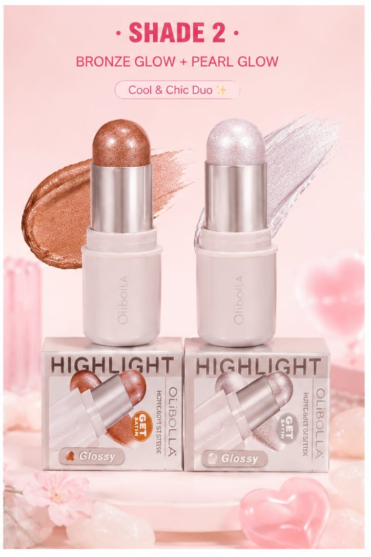 ButterGlow Satin Highlighter Stick – 2 Piece Set