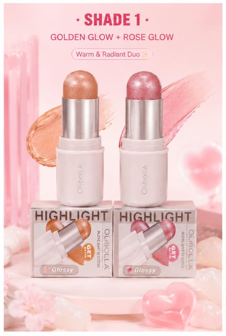 ButterGlow Satin Highlighter Stick – 2 Piece Set