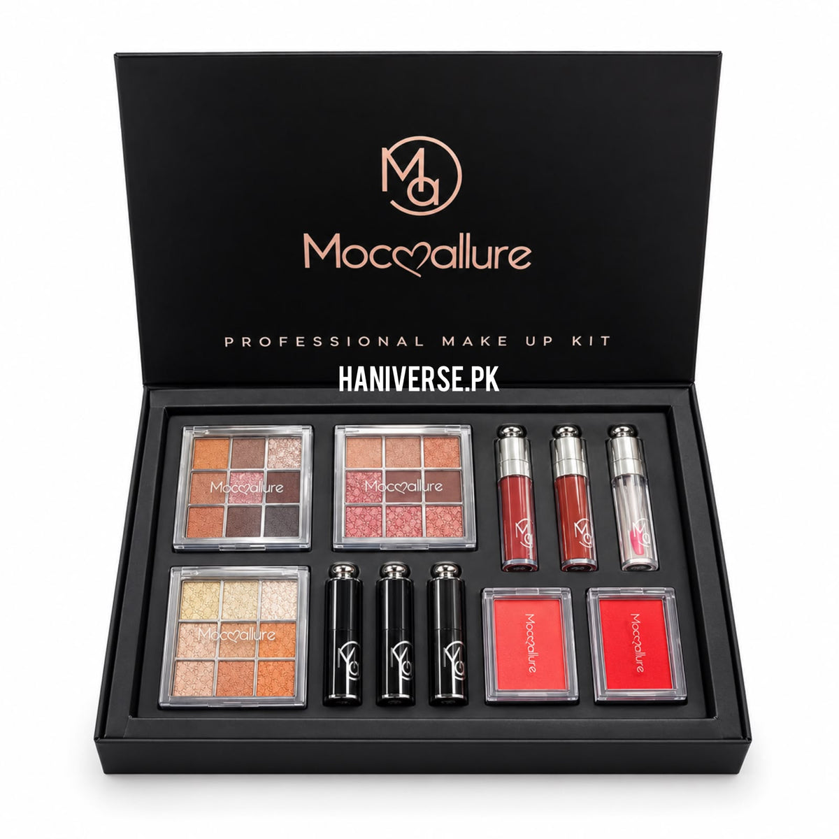 Mocallure Professional Makeup Kit – Black Box 11-Piece Set
