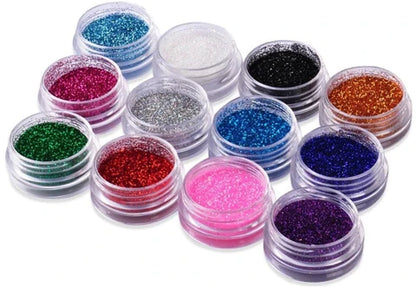 12 Pcs Multicolor Glitter Eyeshadow Palette