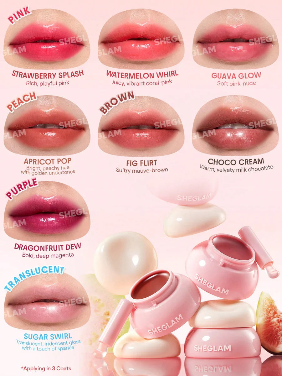 SHEGLAM Hydra Jelly Pocket Lip Jam – 8 Pcs Set